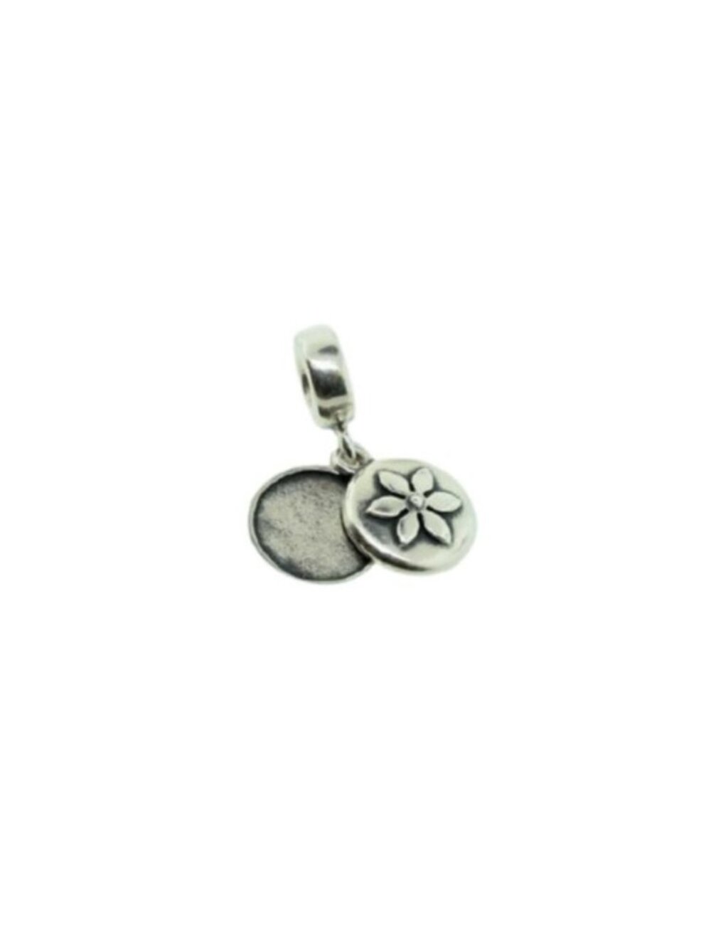 Pandora Sterling Silver Lucerne Flower Breast Cancer Awareness Charm 790522